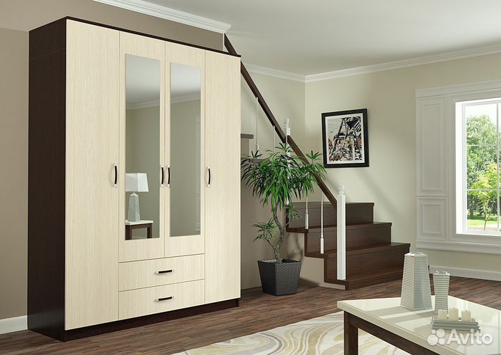 Шкаф Фиеста 4х створчатый