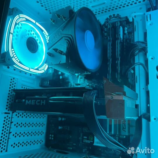 Игровой пк Ryzen 5 3500x + 16Gb + RX 6600 XT