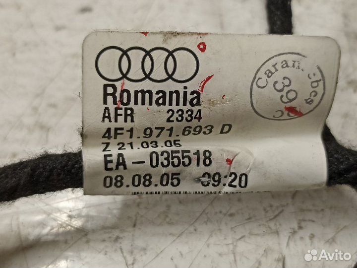 Проводка (коса) задняя левая Audi A6 C6 AUK