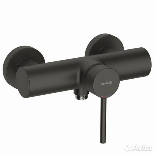 Смеситель для душа, Kludi, bozz, цвет-черный матов