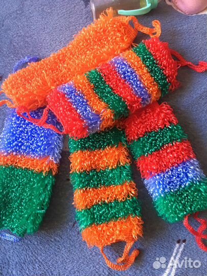 Мочалки ручной вязки