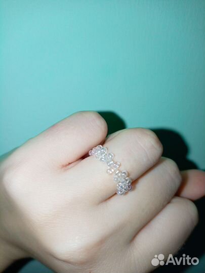 Кольцо из бисера, китайского бисера