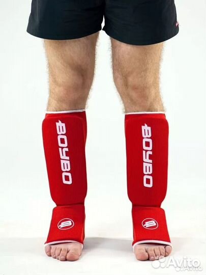 Защита для голени BoyBo красная