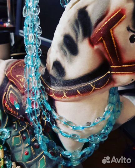 Бусы, браслет, серьги