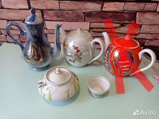 Заварочные чайники, сахарница, солонка СССР