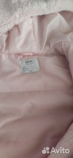 Искусственная шубка для девочки, рост 140 см