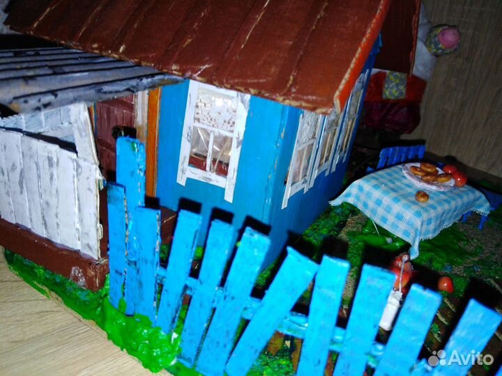 Ночник. Миниатюрный Домик в деревне