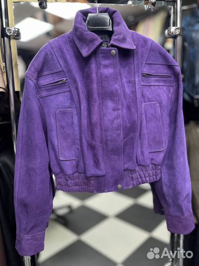 Бомбер из натуральной кожи новинка