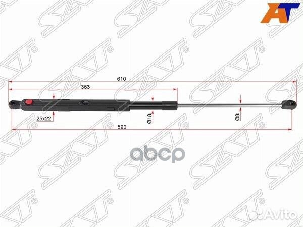 Амортизатор капота mercedes M-class W164 05- ST