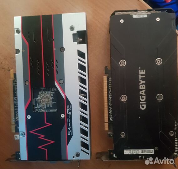 2 видеокарты RX480/8 и RX580/8