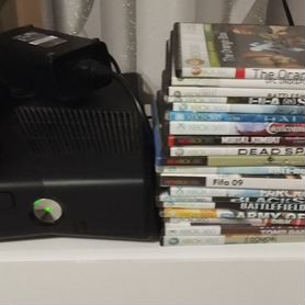 Xbox 360+игры на дисках