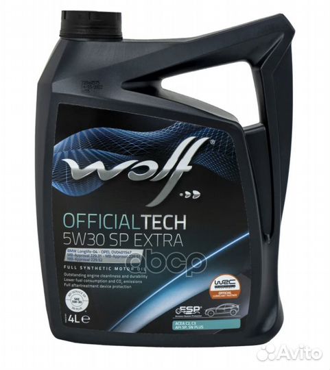 Wolf officialtech 5W30 C3 SP extra 4L Wolf
