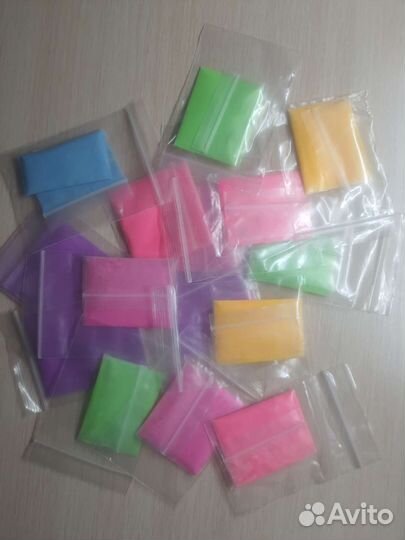 Флуоресцентный светящийся порошок для ногтей