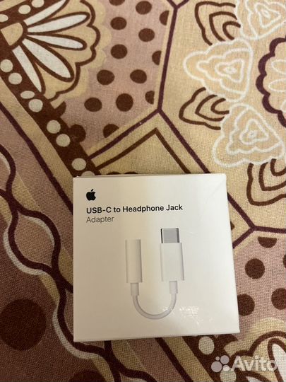 Переходник кабель цап Apple usb c - jack 3.5