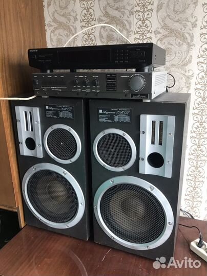 Колонки амфитон 25ас 027 и усилитель кумир