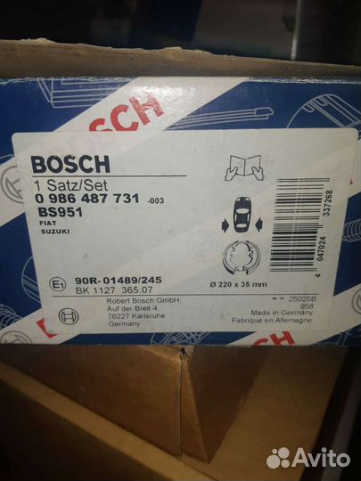 Тормозные колодки bosch 0986487731