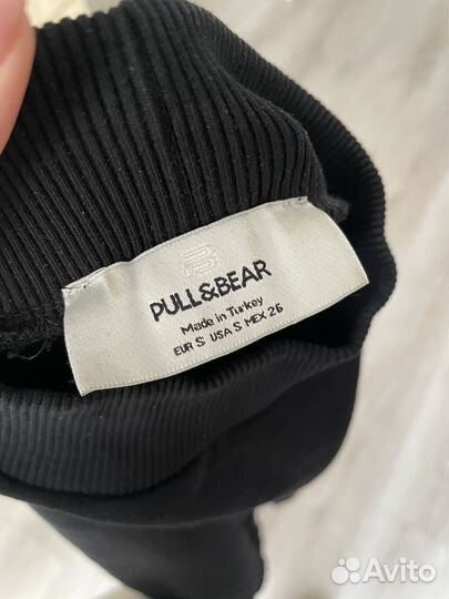 Худи черное укороченное