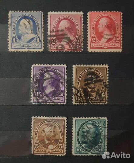 Марки США с 1890 года, серии