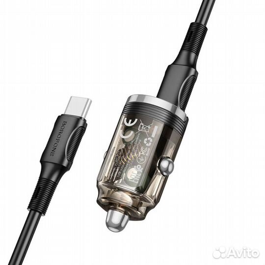 Автомобильное зарядное Borofone BZ29B 36W + USB-C