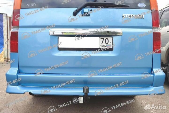 Фаркоп Honda Stepwagon 2WD/4WD 2001-2005, рама и крюк-шар 50 мм, 44207