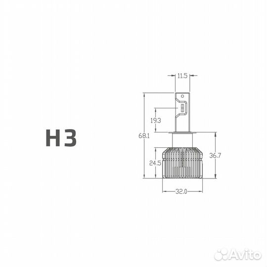 LED лампы MTF light Dynamic Vision H3 5500K