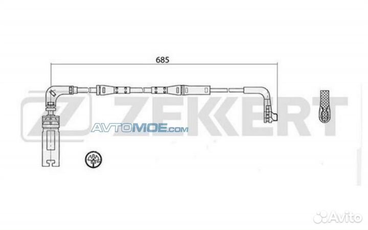 Датчик износа тормозных колодок BMW 5 (E60) 01- 6
