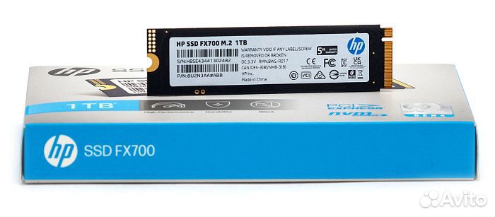 SSD HP FX700 m2 nvme 1tb новый, запечатанный