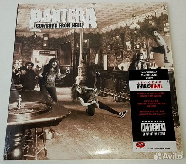 Pantera Cowboys From Hell 2LP USA запечатан