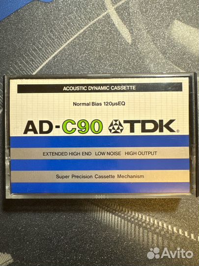 Аудиокассета TDK AD-C90 Япония 1979 год