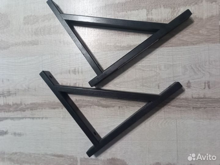 Держатели для полки Икея ekby Valter черные