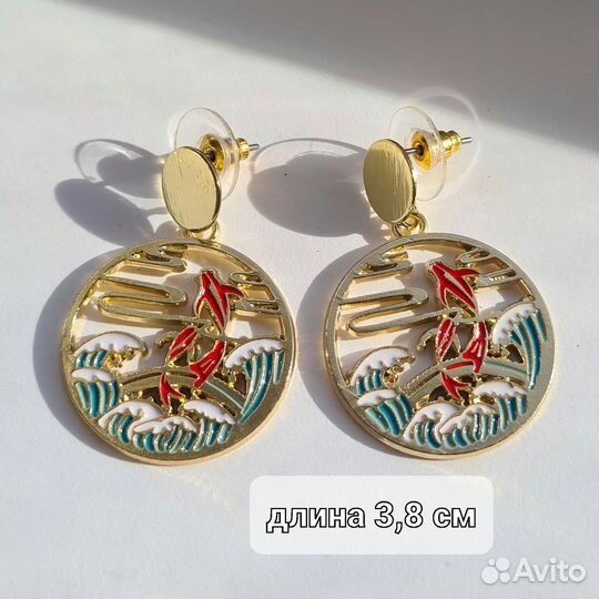 Серьги в азиатском стиле