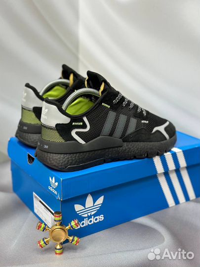 Кроссовки Adidas Nite Jogger Black Green