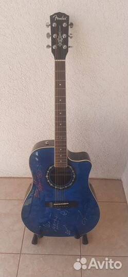 Акустическая гитара Fender(актив)hot road design