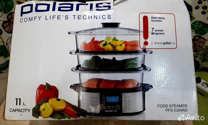 Пароварка электрическая новая 