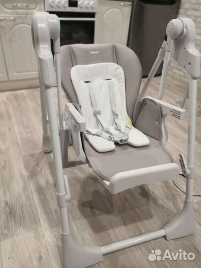 Стульчик для кормления 2 в 1 электрокачель