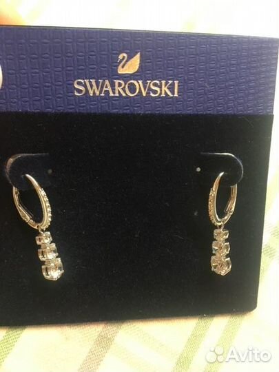 Swarovski серьги и браслет Оригинал красивые