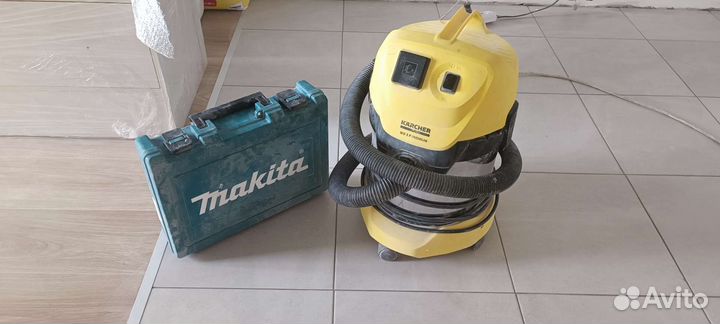 Строительный пылесос karcher wd 3 p Макита перф