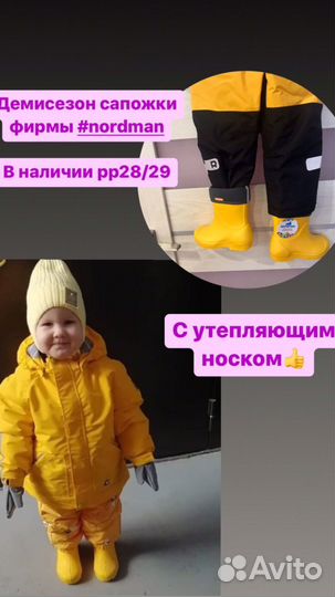 Сапоги демисезонные