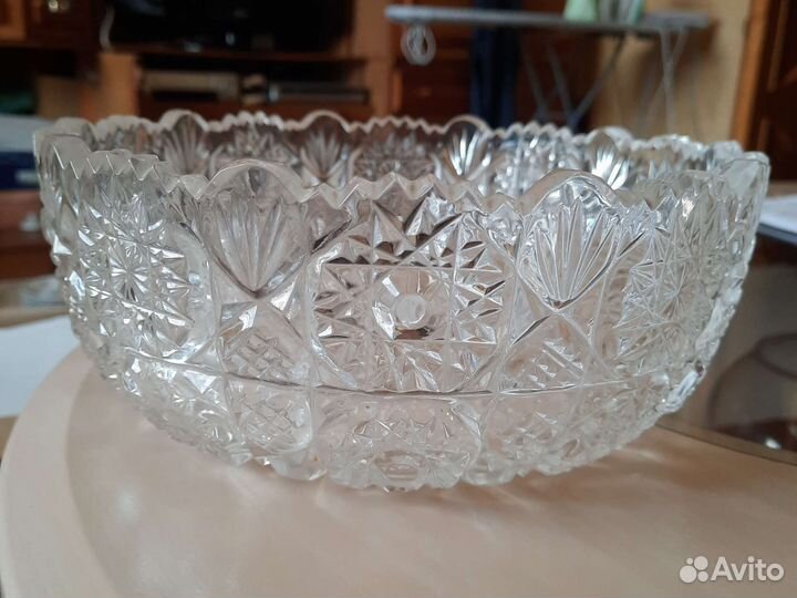 Ваза хрустальная большая СССР