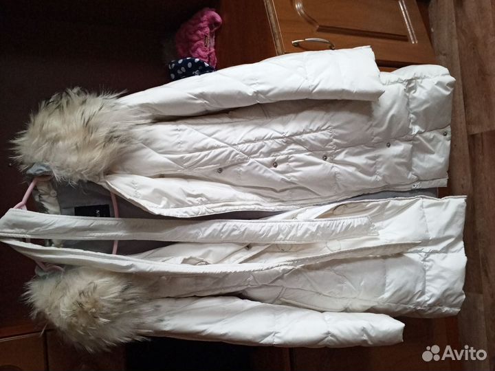 Пуховик женский длинный 48