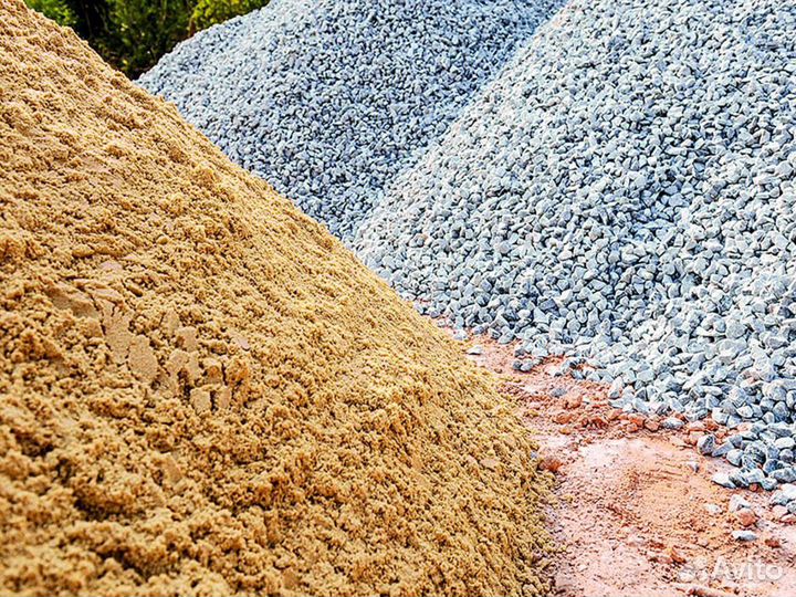 Щебень \ Песок \ Отсев гравийный крупный от трех к