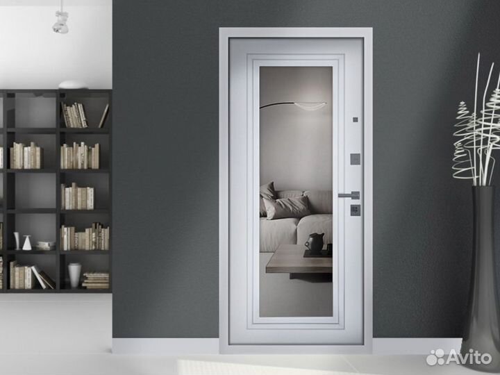 Стальная дверь с зеркалом от производителя