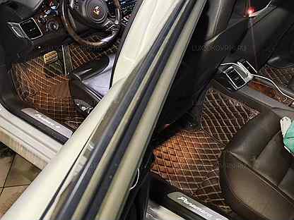 3D ковры Porsche Panamera. Тёмно-коричневые