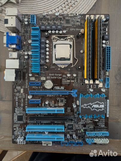 Сборка lga1155 Asus P8H77-V + i7 2600 + 2x4gb