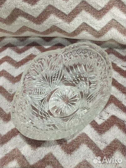 Хрустальная ваза салатник (нов) много разных