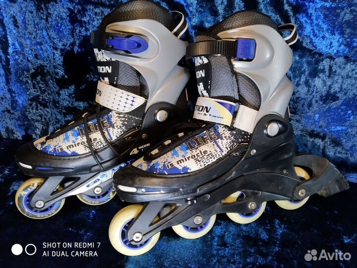 Роликовые коньки раздвижные 34-38 р-р