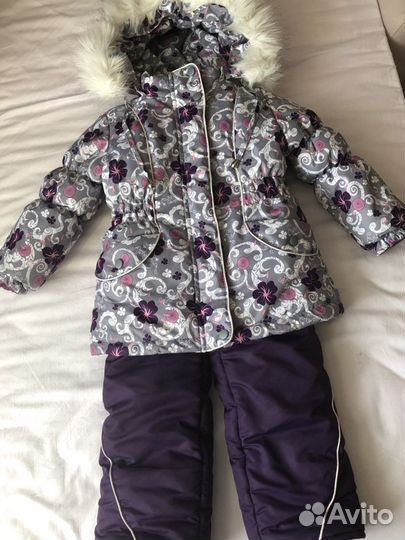 Зимний костюм для девочки, размеры 98, 110, 116