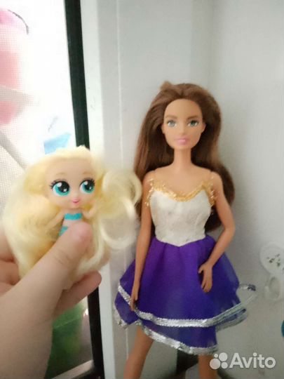 Барби и мини кукла по отдельности породаю