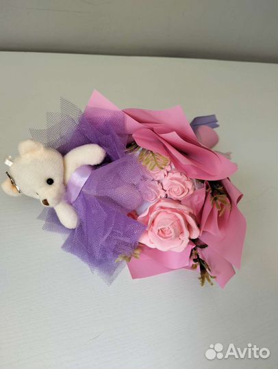 Букет плюшевых медвежат