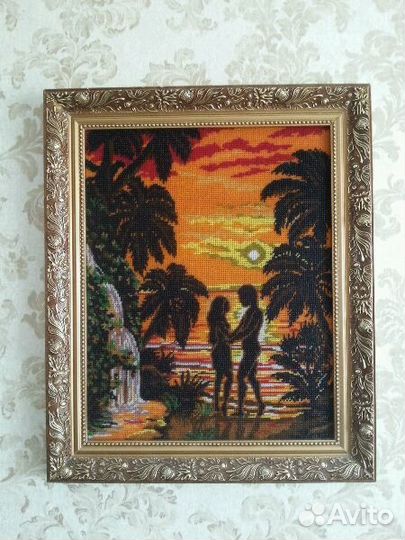 Картинка из бисера